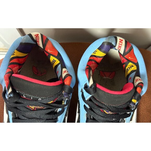 Nike Air Flight Lite Mid 'Hoops Pack University Blue' DQ7778-400 Mens Size 10.5 - Picture 5 of 10